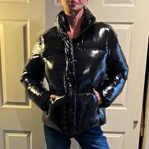 NOIZE Outerwear Aesha Puffer Boxy Coat Winter Jacket Outdoor Black Medium